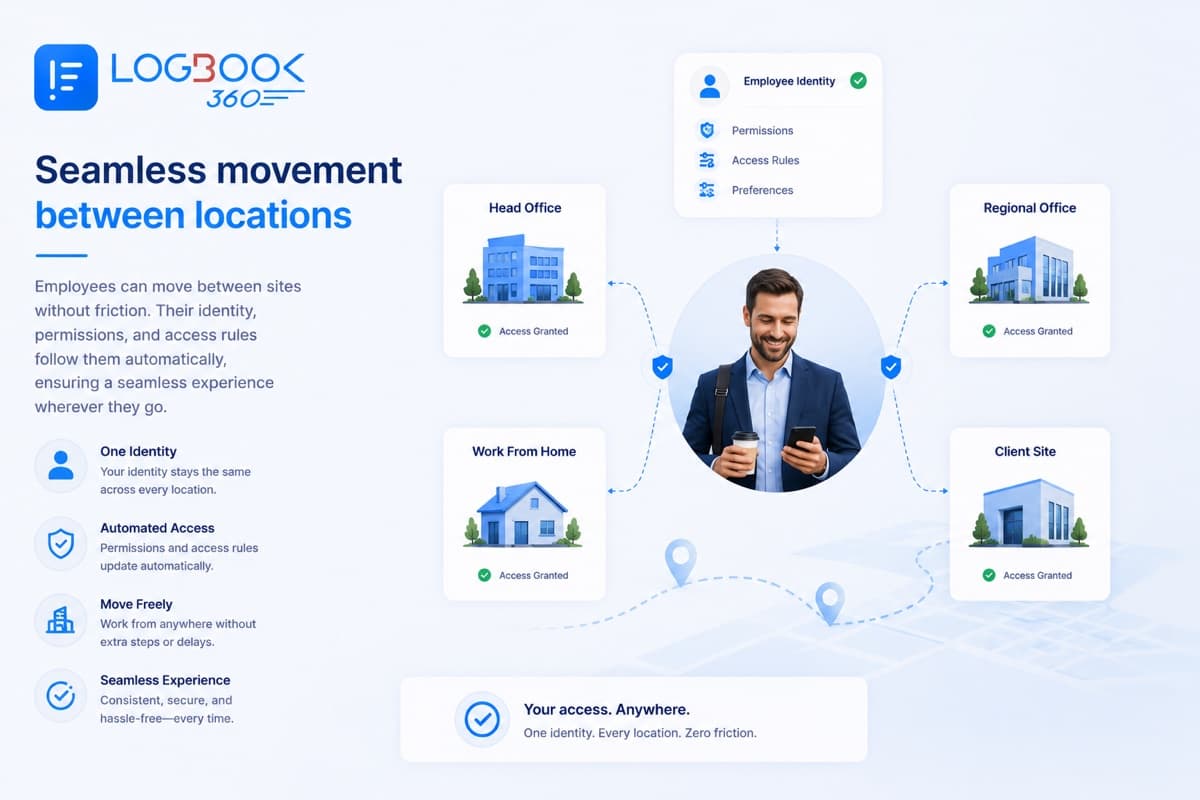 Seamless movement between locations
