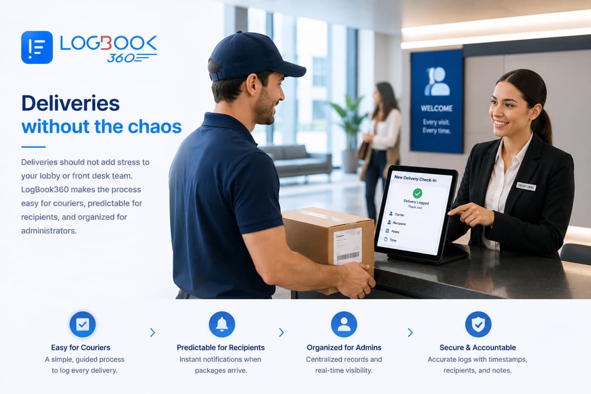 Courier selecting carrier on LogBook360